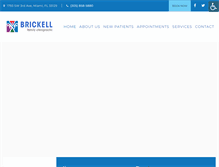 Tablet Screenshot of brickellchiropractic.com